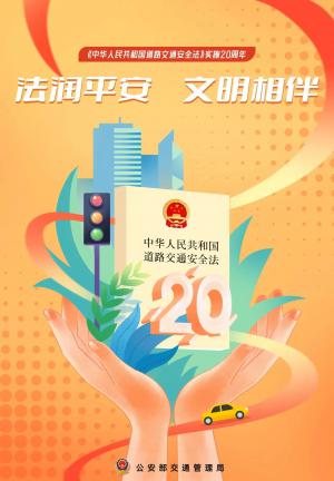 法润平安 文明相伴 《道路交通安全法》实施20周年！